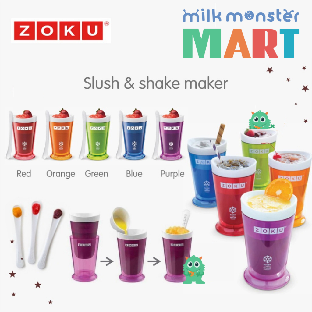 Zoku Slush/Shake Maker - เครื่องทําไอศกรีมสําเร็จรูปและเครื่องทําน้ําแข็งแห้งทันที