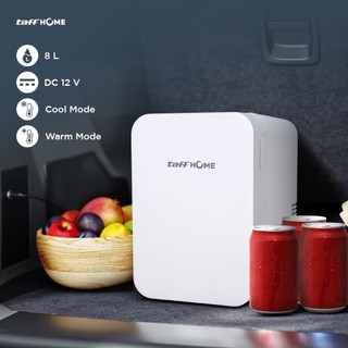 TaffHOME Kulkas Mini Mobil 2in1 Cooler Warmer 8L - KS-002 - White