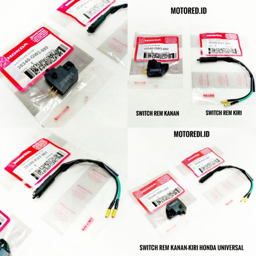 UNIVERSAL HONDA FRONT RIGHT สวิตช์เบรค Beat Scoopy Vario Esp Fi 125 150 Supra x x125 Kharisma CBR Pc