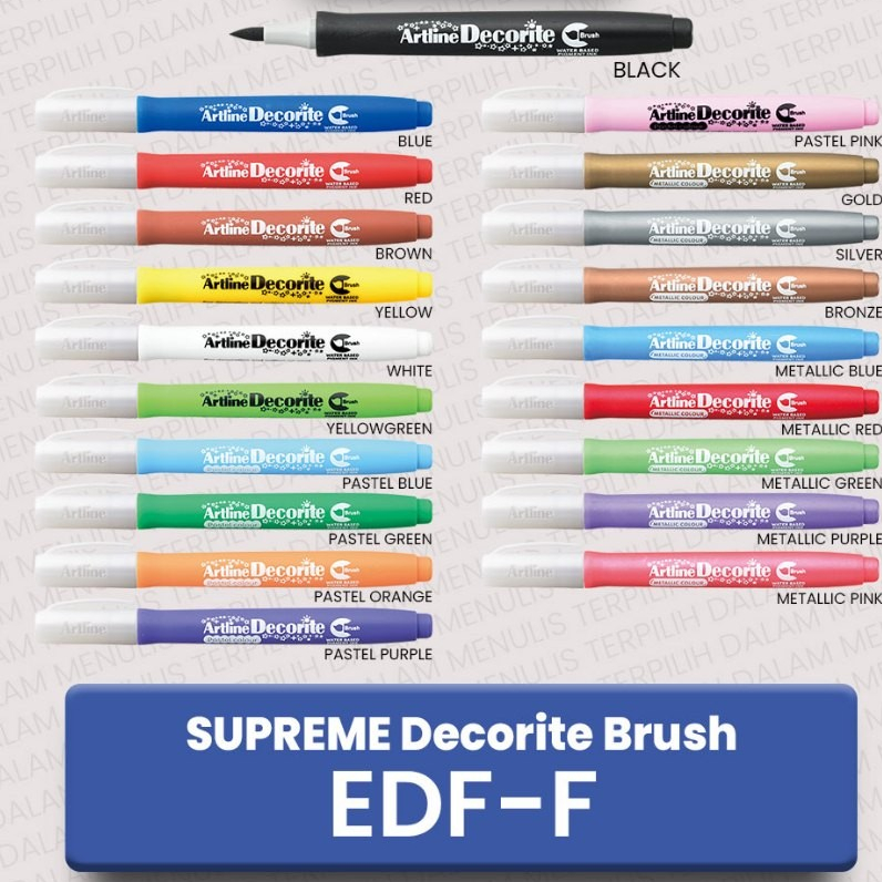 ARTLINE Supreme Decorite Brush Marker EDF-F 2