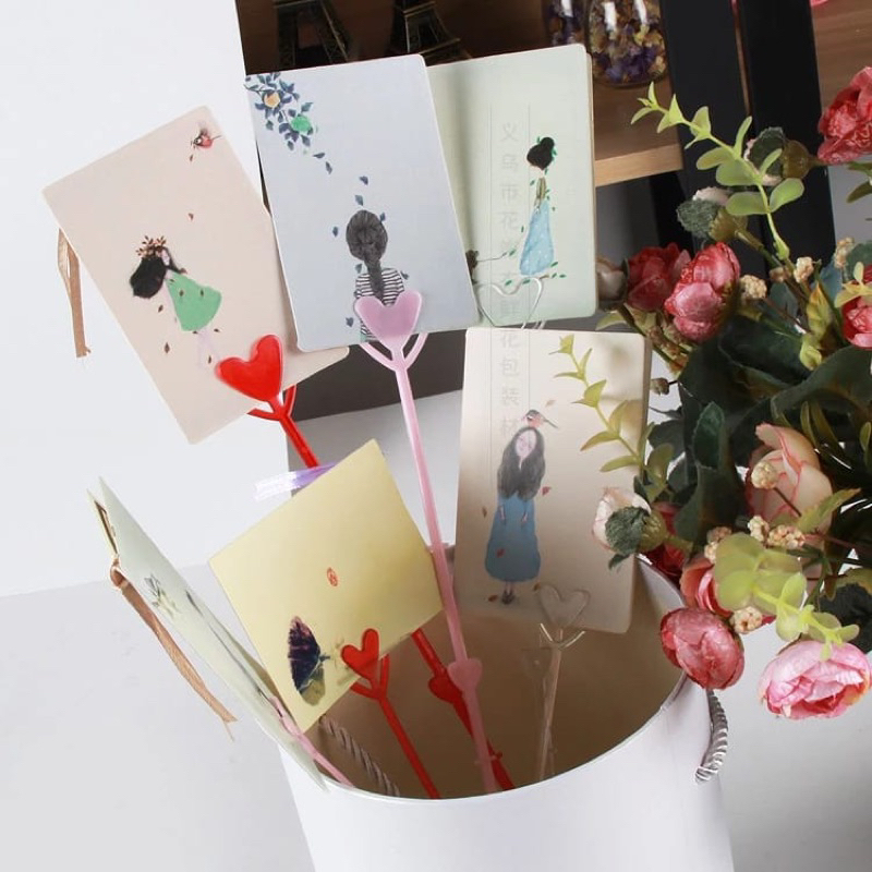 (1 pax) คลิปหนีบการ์ดอวยพร / แท่งการ์ดอวยพร / พลาสติกต่อ PAX