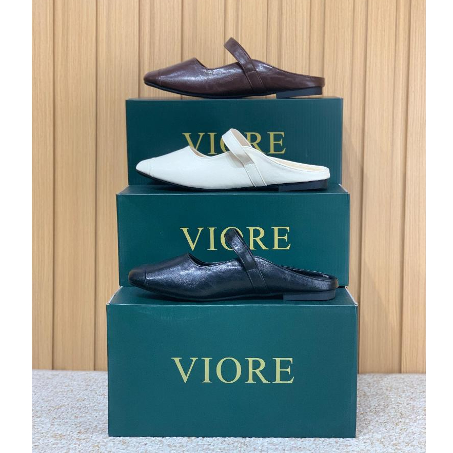 VIORE TARA MULES (889-A25) - ELEGANT, MODERN, KOREAN STYLE WOMENS FLATSHOES