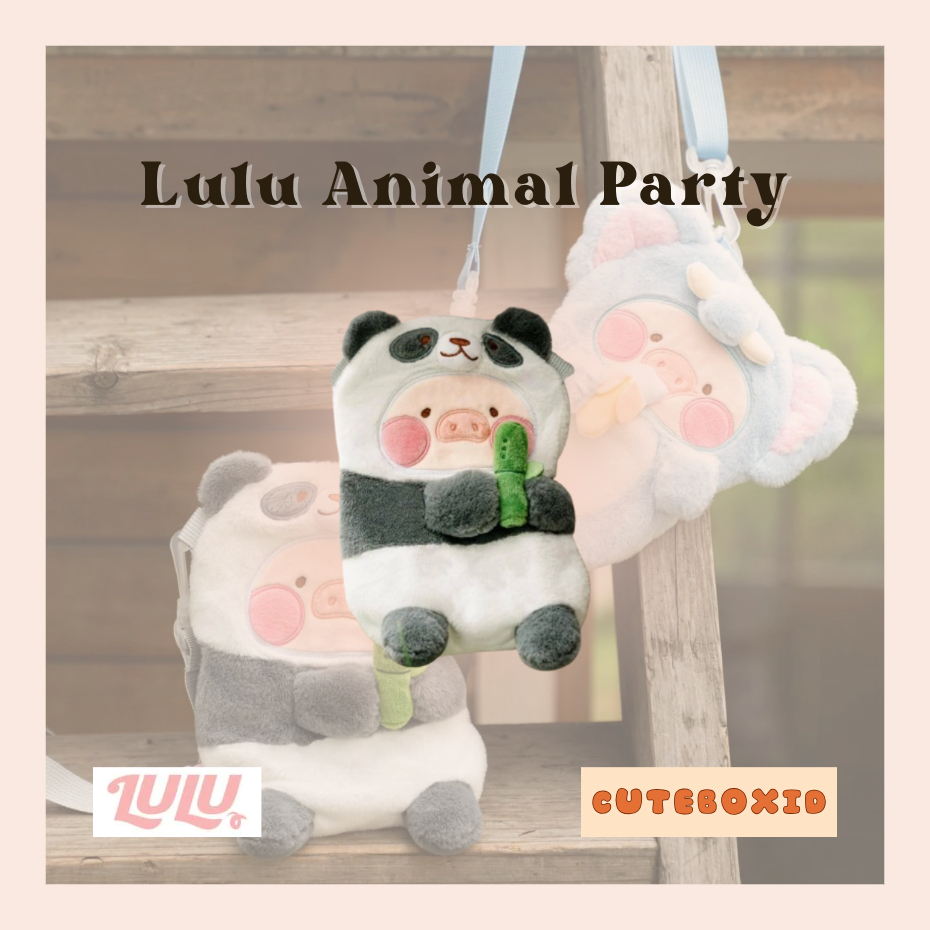 LuLu the Piggy Animal Party - กระเป๋าสะพายข้าง Lu Plush [Pre-Order] | @cuteboxid