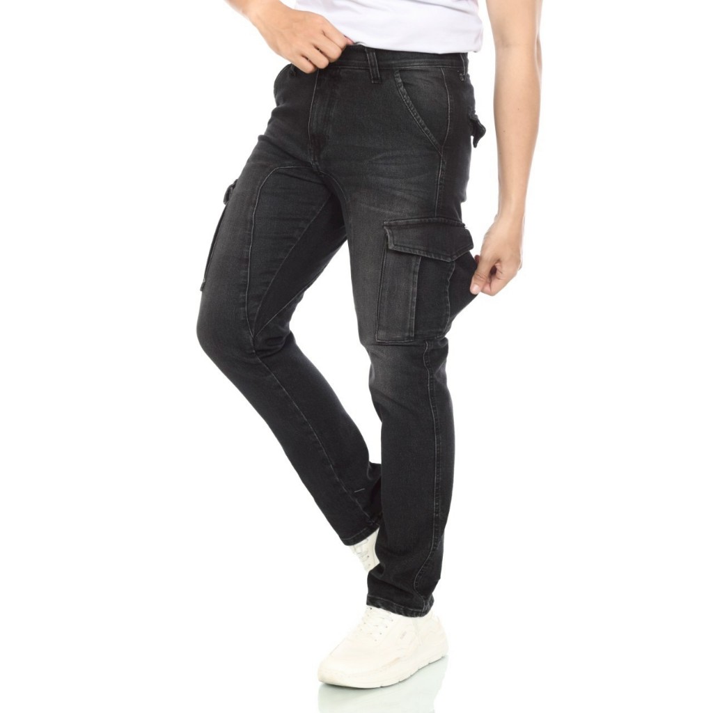 B-FOUR Original Mens Cargo Jeans / Beggy Cargo Jeans / Mens Long Cargo Jeans