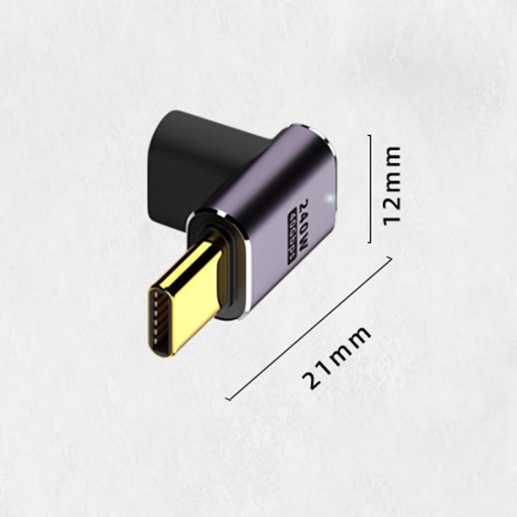 SIKU 240W 40GB UP L-SHAPE USB TYPE C TO TYPE C ADAPTER - C TO C 90 DEGREE ELBOW DIRE