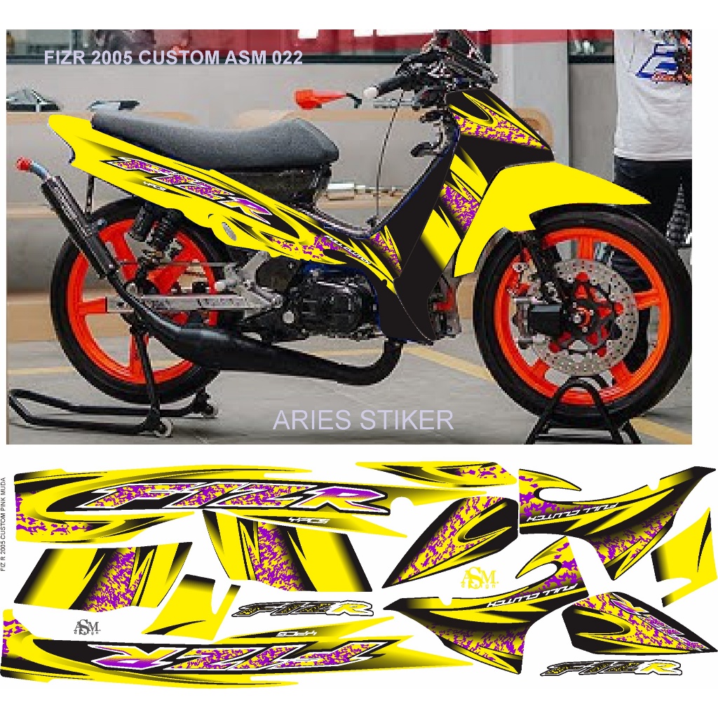 FIZR F1ZR 2005 CUSTOM ASM 022 แถบสติ๊กเกอร์