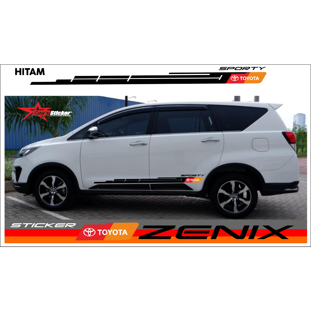 สติ๊กเกอร์ติดประตู Toyota Kijang Innova Zenix Innova Zenix อุปกรณ์ตกแต่งรถยนต์