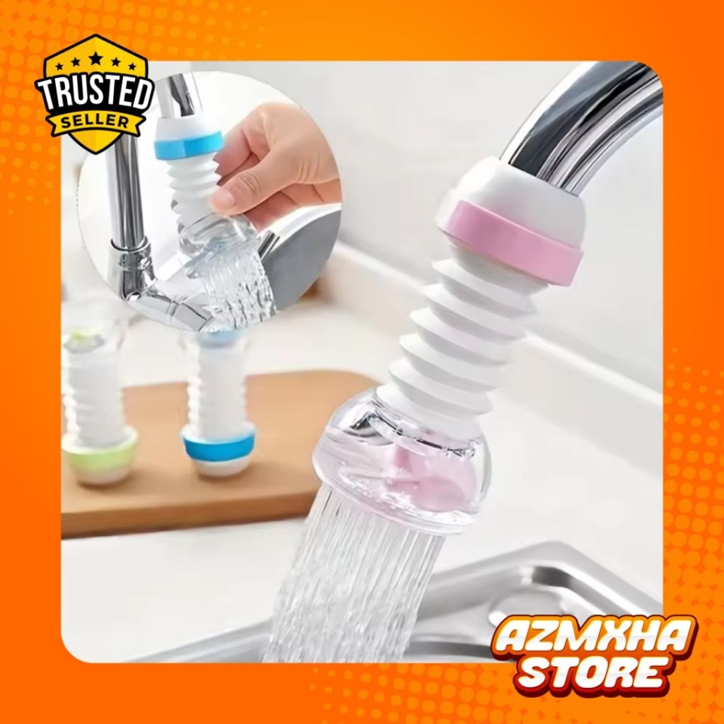 [azmxha store] FLEXIBLE Water Swivel Faucet Connection Anti-Splash Water Filter shower Water Faucet 