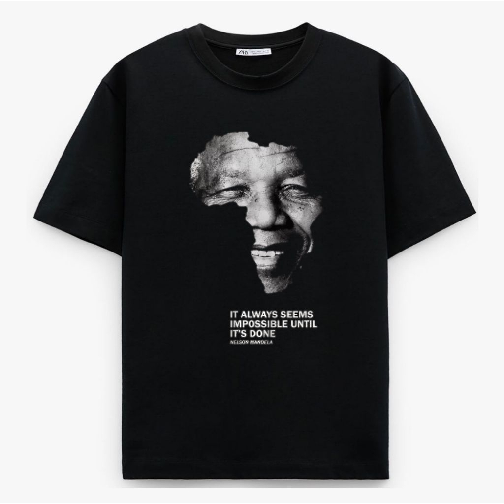 NELSON เสื้อยืด MANDELA SOUTH AFRICA รูป SPONSOR