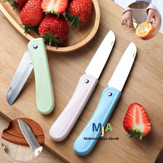 ( BISA COD ) PROMO Pisau Lipat Mini Stainless Steel / Pisau Dapur / Pisau Mini Buah Sayur / Pisau Serbaguna / Pisau Traveling