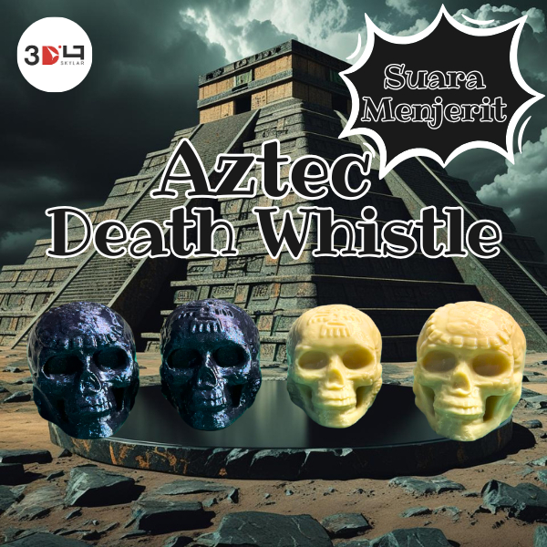 Death Whistle Aztec - นกหวีด Aztec Quarter Death ขนาดใหญ่