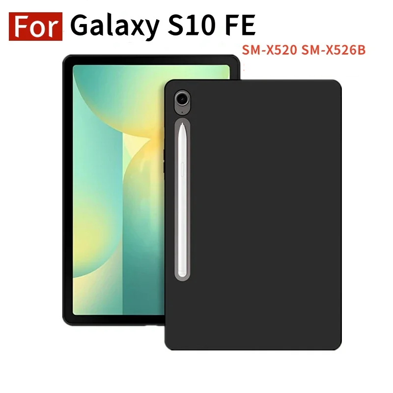 Samsung Tab S10 FE / S10 Softcase PREMIUM BLACK MATTE Casing Case Tab Samsung S10 FE / S10