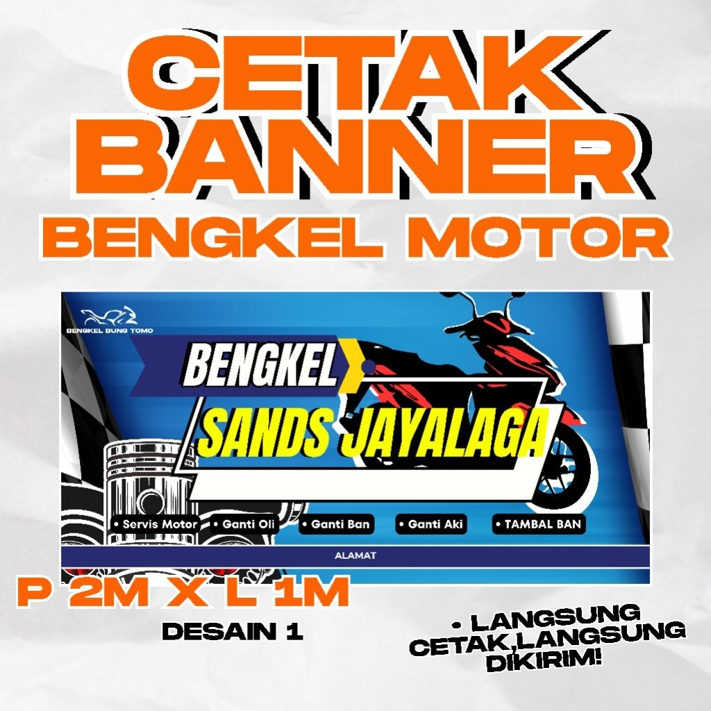 PRINT MOTORCYCLE WORKSHOP BANNER MOTORCYCLE WORKSHOP BANNER MMT PRINTING WORKSHOP BANNER