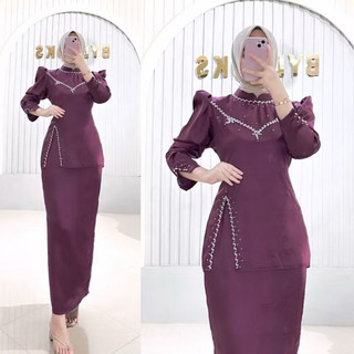 Nurhaliza One set Kurung Melayu - baju Melayu wanita baju Malaysia baju kondangan Melayu wanita one set kurung Melayu baju kondangan Melayu wanita terbaru dan termurahhhh