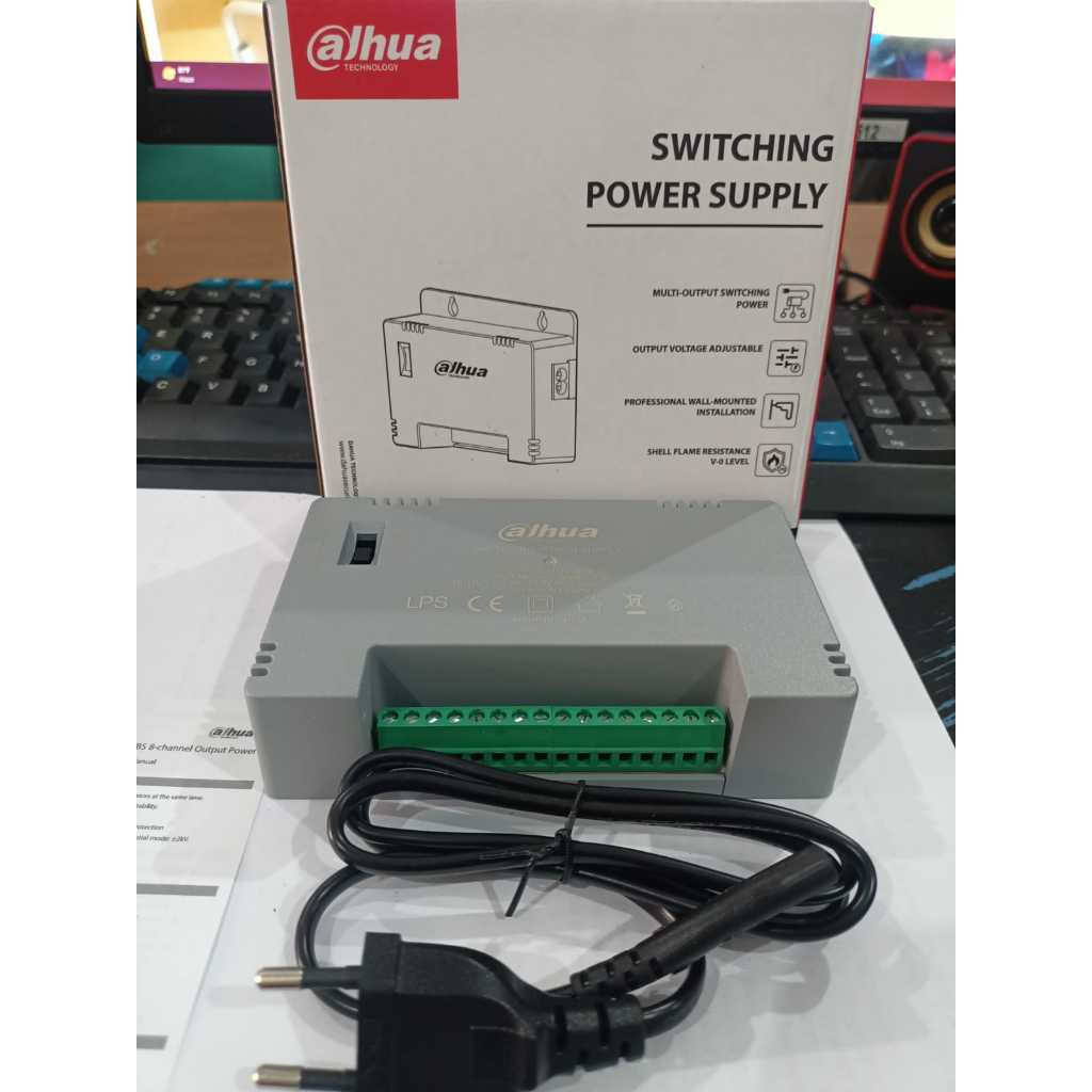 DAHUA POWER SUPPLY 8 CAMERA PSU CCTV ADAPTOR 8CH 8 พอร์ต