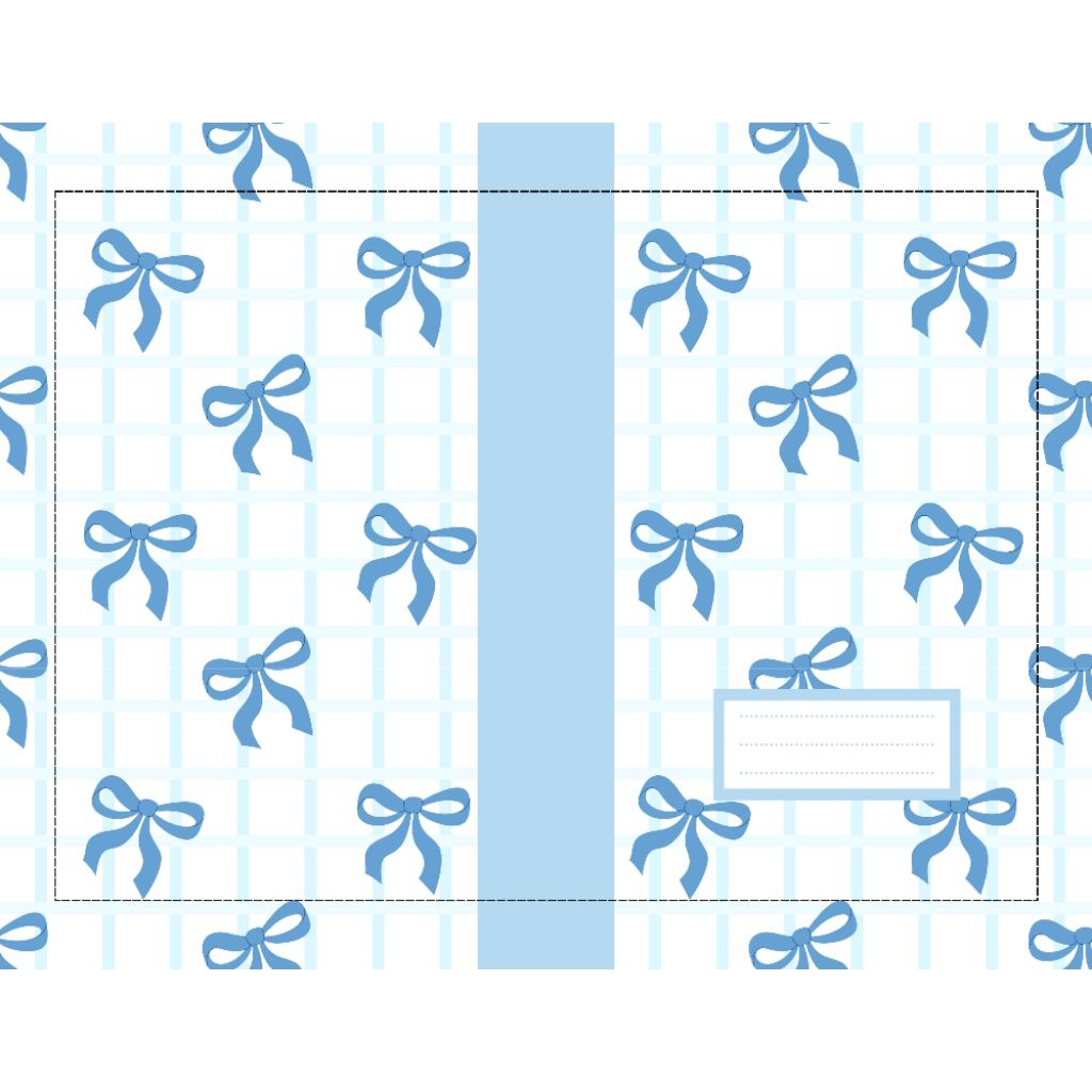 Aesthetic Book Cover/ Cute Book Cover/ Blue Book Cover/ B5 Book Cover/ A5 Book Cover