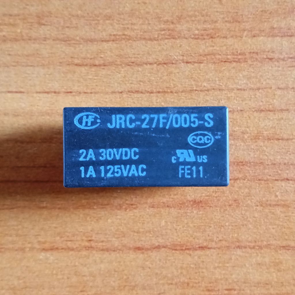 RELAY JRC-27F/005-S 2A 30VDC 1A 125VAC (8 PIN) RELAY CAPUTAN
