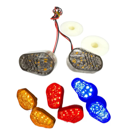 Universal D-90 รูปไข่หลอดไฟ LED สําหรับ Gsx/R15 v3/Cbr150r/Ninja Rr Mono/Ninja 250 คาร์บูเรเตอร์