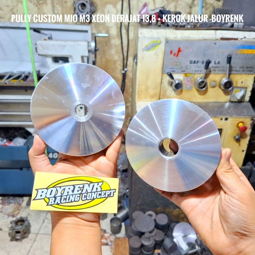 PULLY PULLEY SET ROLLER HOUSING CUSTOM XEON GT 125 44D ANGLE DEGREE 13.5|13.8 AND BOYRENK TRACK SKIR