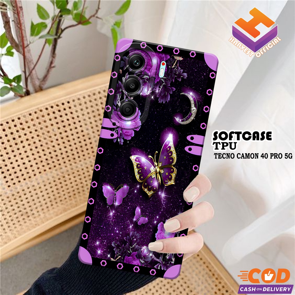 เคส Tecno Camon 40 Pro 5G ล่าสุด - เคส Tecno Camon 40 Pro 5G Softcase - Pro Camera Softcase Case - T