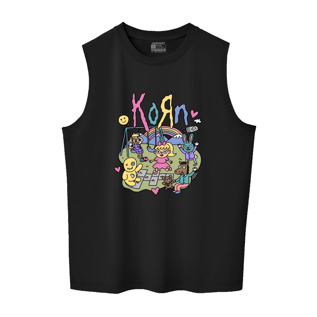 Oneshirt เสื้อยืด เสื้อกล้าม Lebong Men Korn การ์ตูน Tanktop man วัสดุ 24s Combed