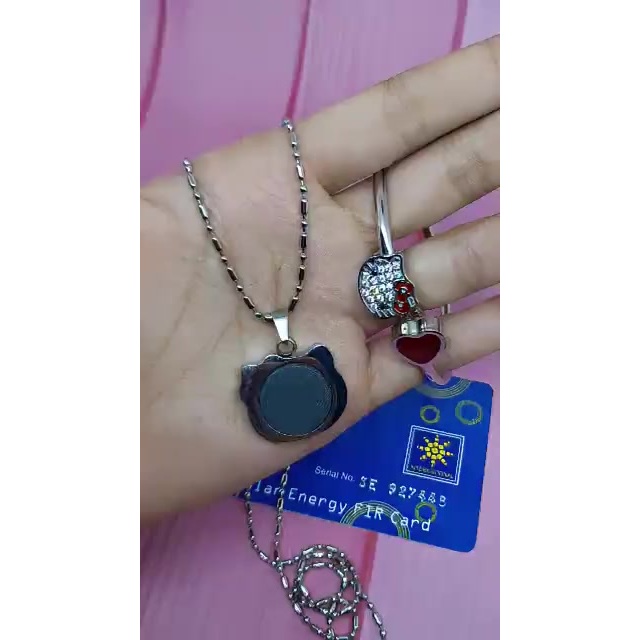 สร้อยคอสุขภาพจี้ควอนตัมดั้งเดิมได้รับการรับรองบําบัดพลังงานชีวภาพ KADAI INDONESIA