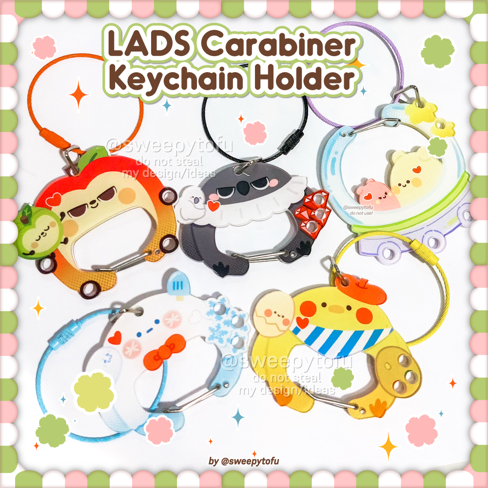 GANTUNGAN Love และ Deepspace Carabiner พวงกุญแจ key chain ตกแต่งกระเป๋า LADS plushie mascot caleb sy