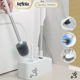 ANGOLA Sikat Toilet 4IN1 / Sikat WC Multifungsi D84 Toilet Brush / Sikat Kloset Duduk / Jongkok