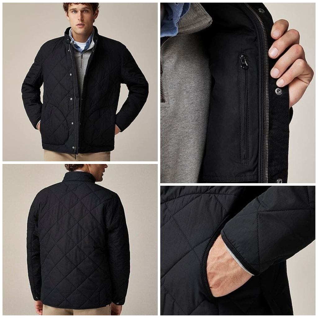 J.Crew Sussex Quilted Jacket พร้อมแจ็คเก็ต PrimaLft