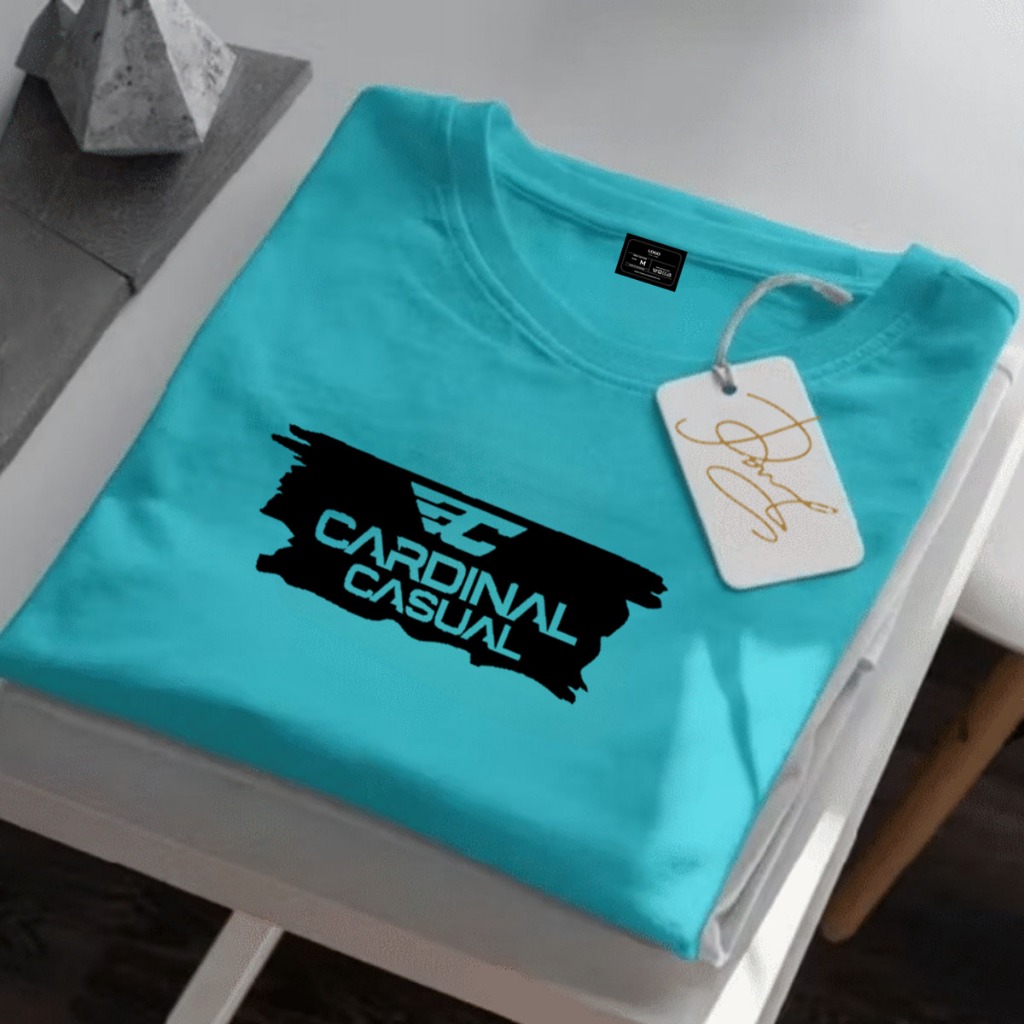 KATUN ผู้ชายและผู้หญิงแขนสั้น Distro เสื้อยืด C4rdi n4l-ลําลองบล็อก O-NECK คอผ้าฝ้าย 30s QUALITY