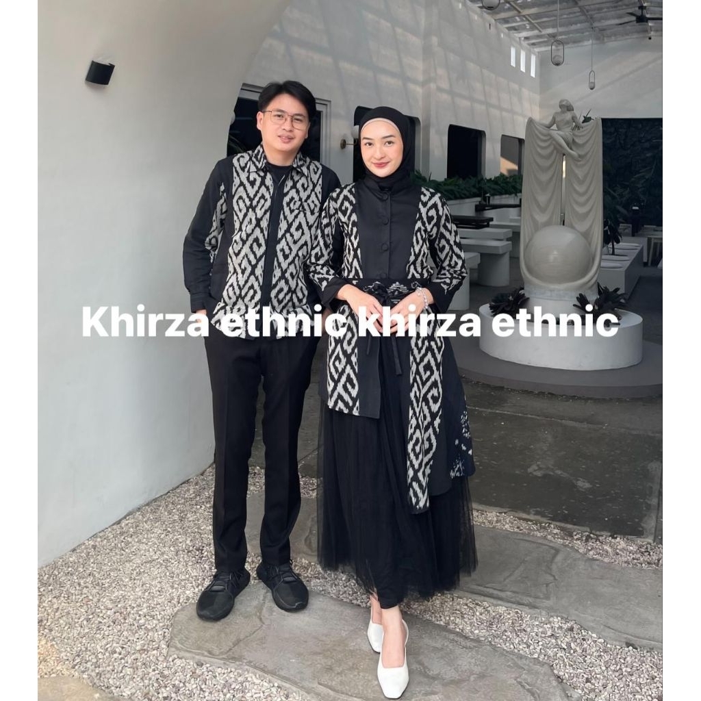 MARWAH BLACK COUPLE WOVEN CLOTHES - COUPLE WOVEN - COUPLE - COUPLE - COUPLE