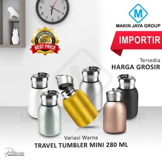 TUMBLER MINI coffe 280ml botol air minum koi stainles Mug Mini 280ml Polos Mug Portable Tahan Panas Dingin
