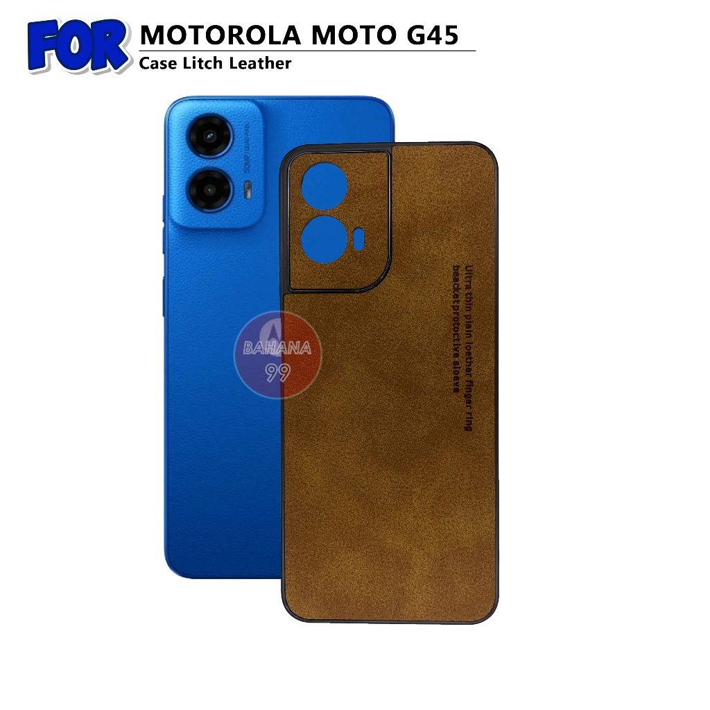 Motorola Moto G45 Moto G34 เคสหนังหรูหราบางเฉียบ