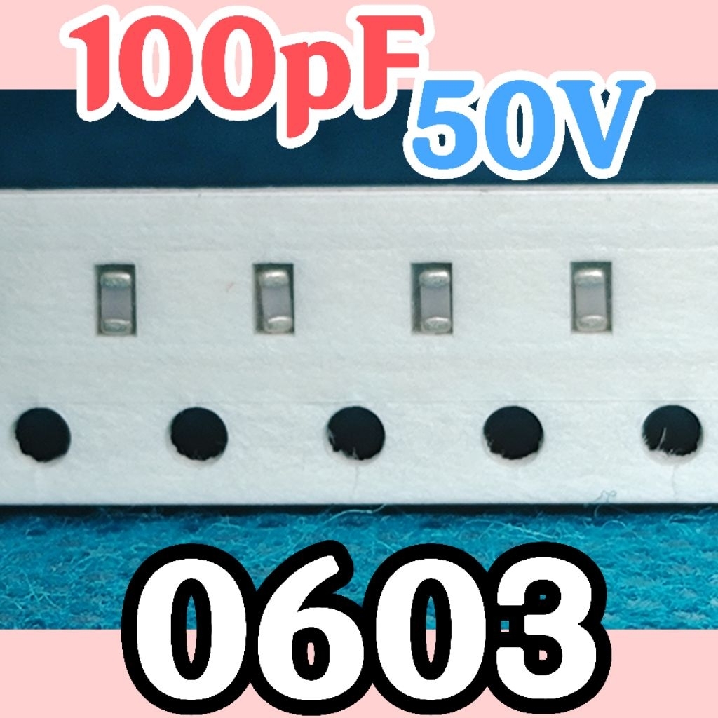10pcs ตัวเก็บประจุเซรามิค SMD 0603 1608 50V 100 pF 100pF 50v 0.1nF 0.1nF 50v 0.1 nf 0.1 nf 0.1 nf 50