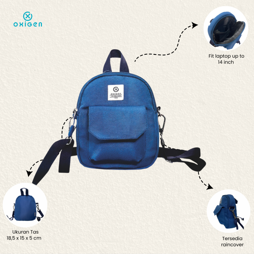 Oxigen Capri กระเป๋าสะพายไหล่โพลีเอสเตอร์สําหรับผู้หญิงลําลอง