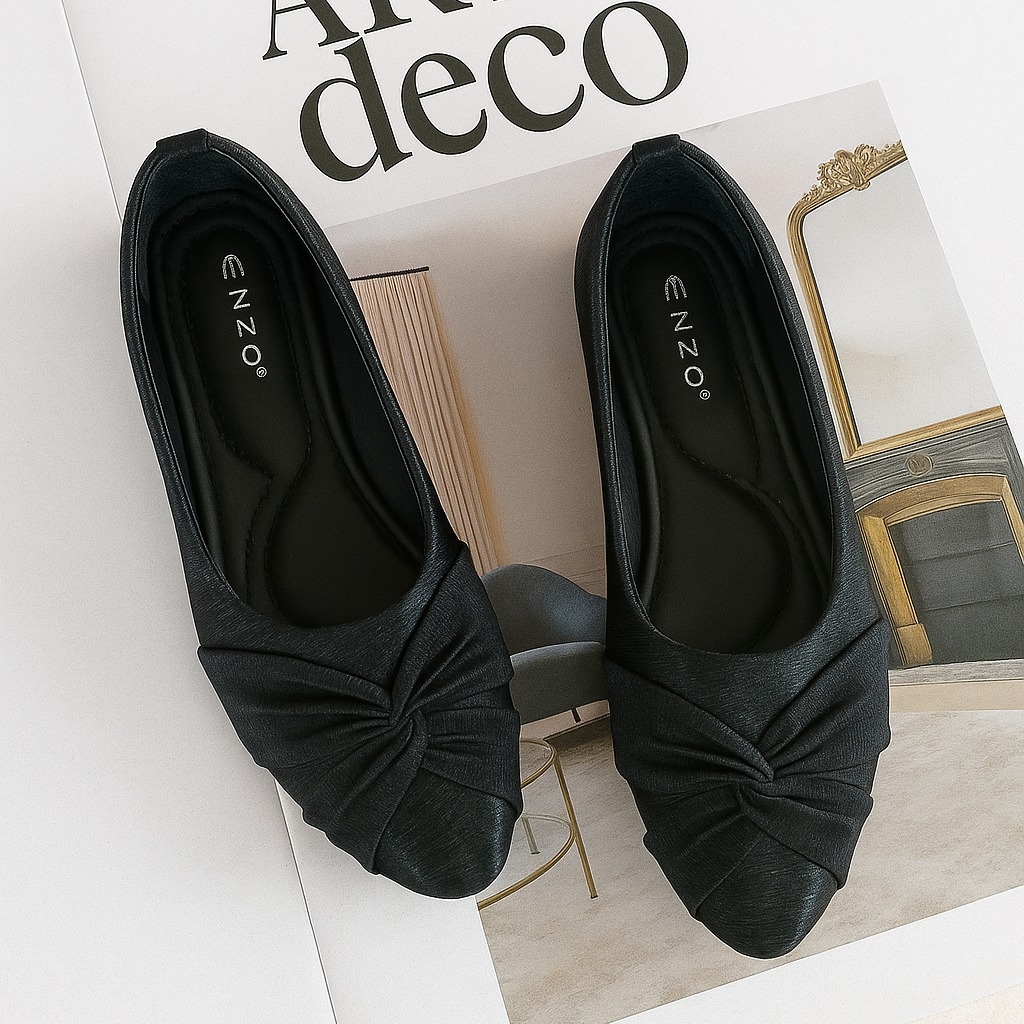 Floryn - รองเท้าส้นเตี้ยผู้หญิง Enzo - สบายและทันสมัย - รองเท้าทํางานผู้หญิงอินเทรนด์