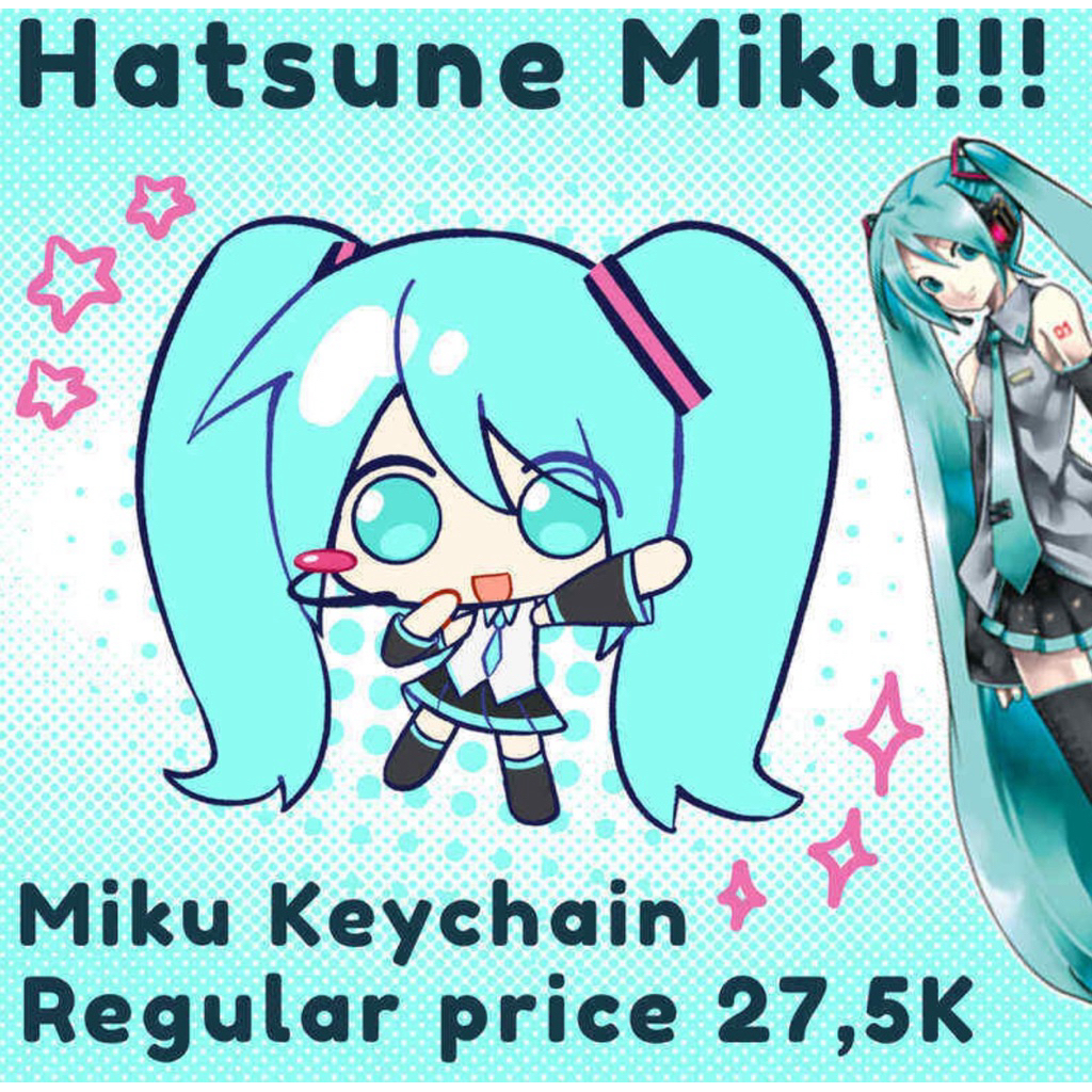 พวงกุญแจอะคริลิค Hatsune Miku
