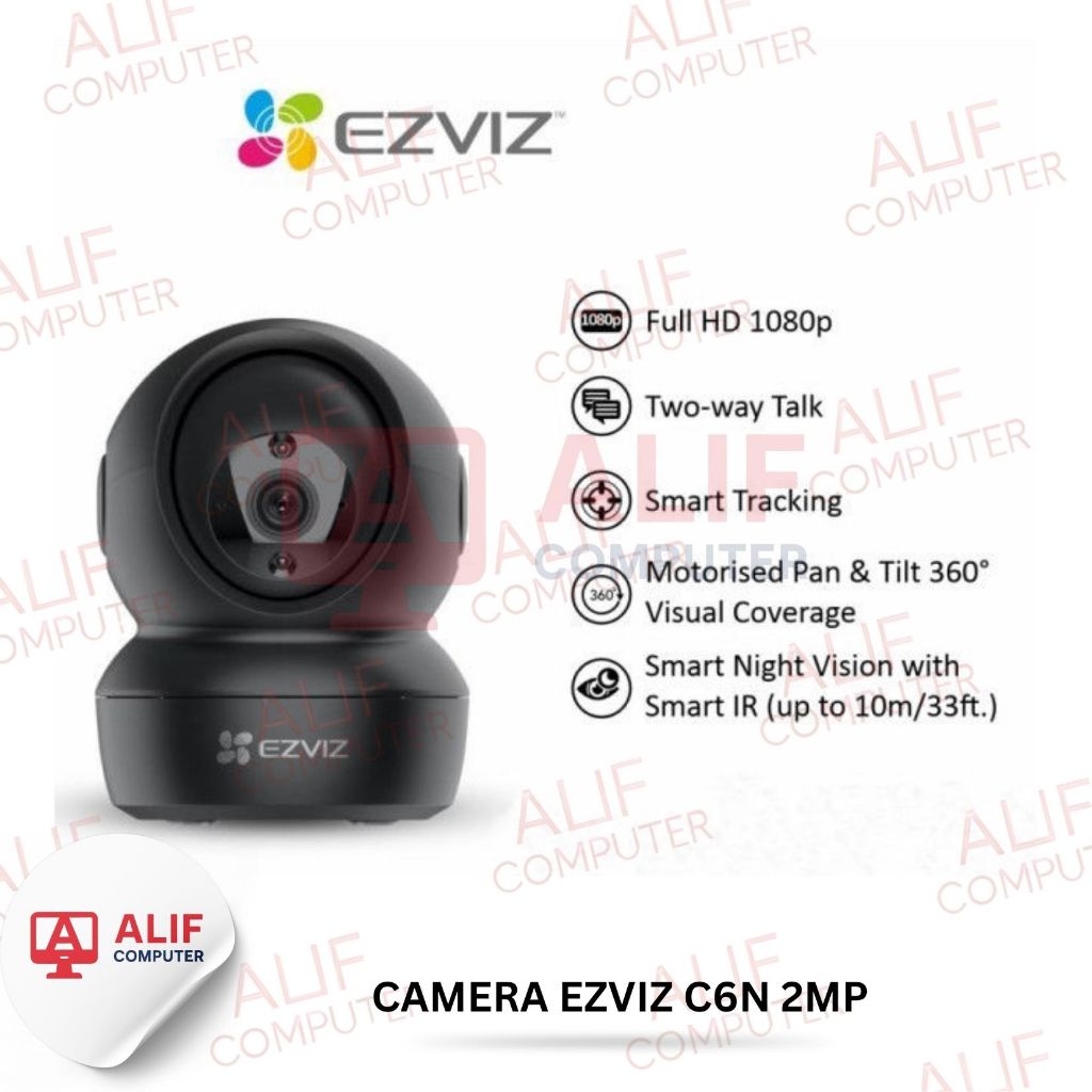 Ezviz C6N 2MP Black Indoor Smart Security Camera / Ezviz C6n Black
