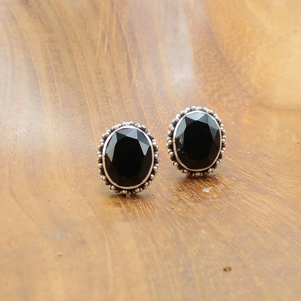 ต่างหู Jawan Sari Permatata Onyx สีดํา E1784