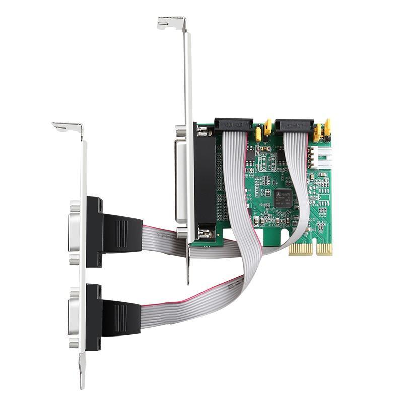 BAFO BF 805A PCI PCI EXPRESS I/O การ์ด 2 Serial DB9 + 1 คู่ขนาน DB25 ชิปเซ็ต ASIX พร้อมแหล่งจ่ายไฟ B