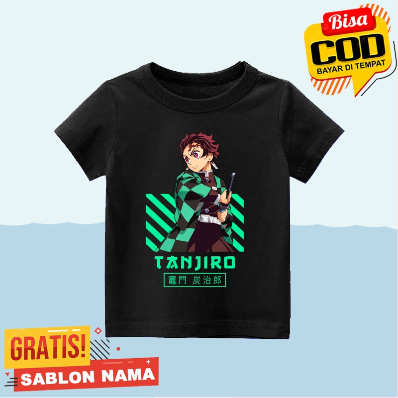 เสื้อยืดเด็ก Kamado Tanjiro Demon Slayer / Kamado Tanjiro Demon Slayer เสื้อผ้าเด็กสําหรับเด็กชายและ