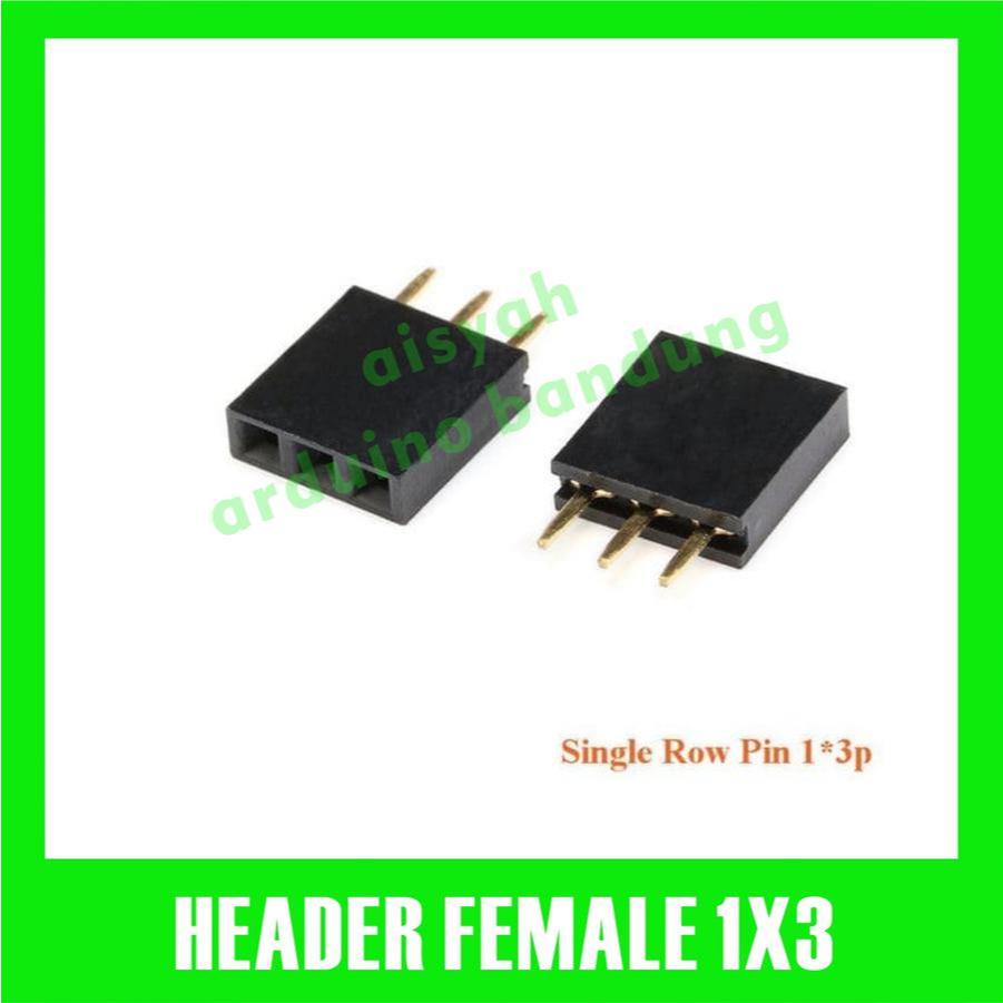 Pin Header Female 1x3 pin 3p 2.54mm Single Row Straight Header 3pin