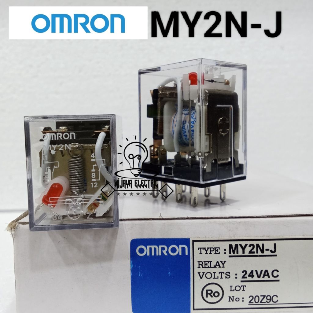 Omron my2n my2n-j my2 24vac รีเลย์ 8 ฟุต + เต้ารับ