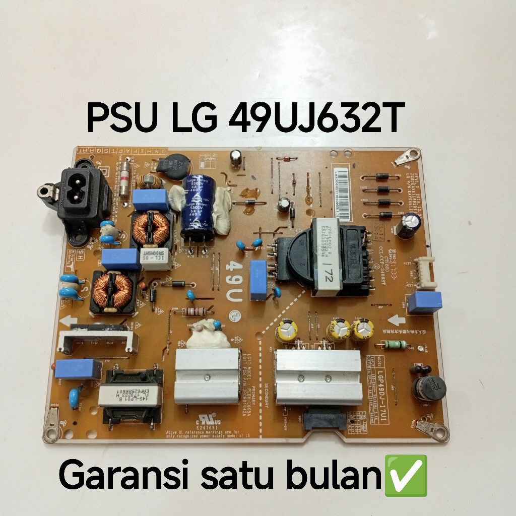PSU POWER SUPPLY REGULATOR TV LG 49UJ632T - PSU POWER SUPPLY REGULATOR TV LG 49UJ632T