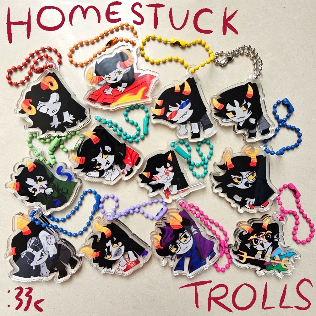 พวงกุญแจอะคริลิค - Homestuck Beta Trolls