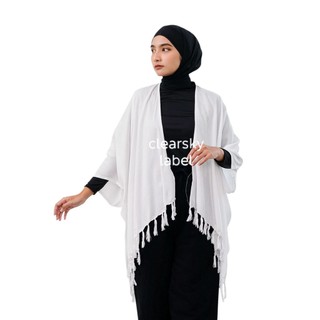 Clearsky - Cardigan Wanita Auter Pantai Polos Outer Rumbai Kardigan Bali Rayon Outfit Mantai