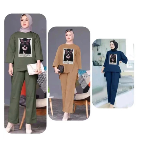 One Set Yura Hijab / Yura Hijab Set Top + Bottom