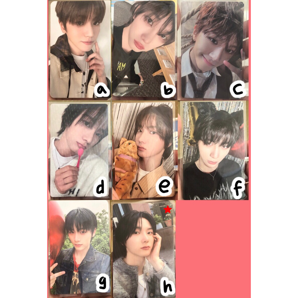 Photocard อย่างเป็นทางการ Boynextdoor Sungho Taesan Riwoo Woongark ตอนที่ 1