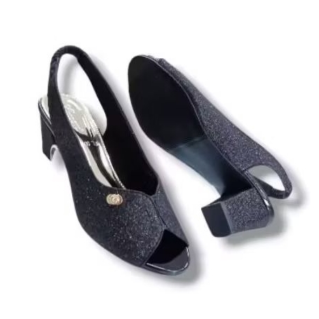 รองเท้าส้นสูงผู้หญิง คอปก Hbl 5094