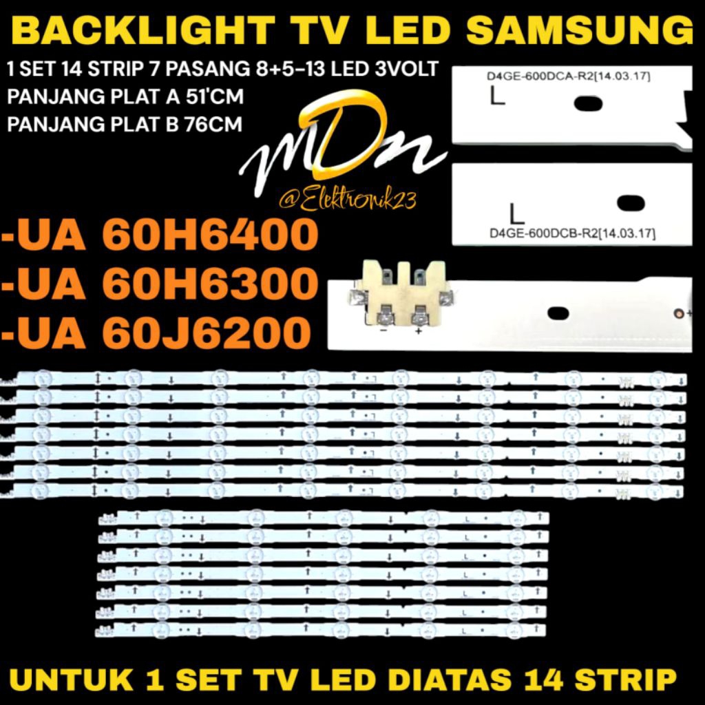 SAMSUNG 60 INCH LED TV BACKLIGHT UA-60H6400- UA-60H6300- UA-60J6200 60 INCH LED TV BACKLIGHT